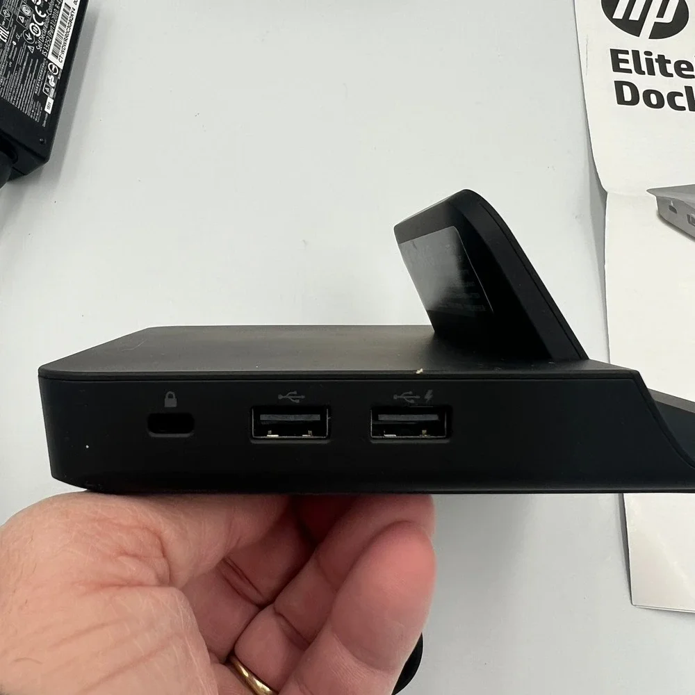 HP ElitePad Docking Station HSTNN-C75X Black Very Good HDMI VGA USB Ethernet